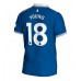 Tanie Strój piłkarski Everton Ashley Young #18 Koszulka Podstawowej 2023-24 Krótkie Rękawy